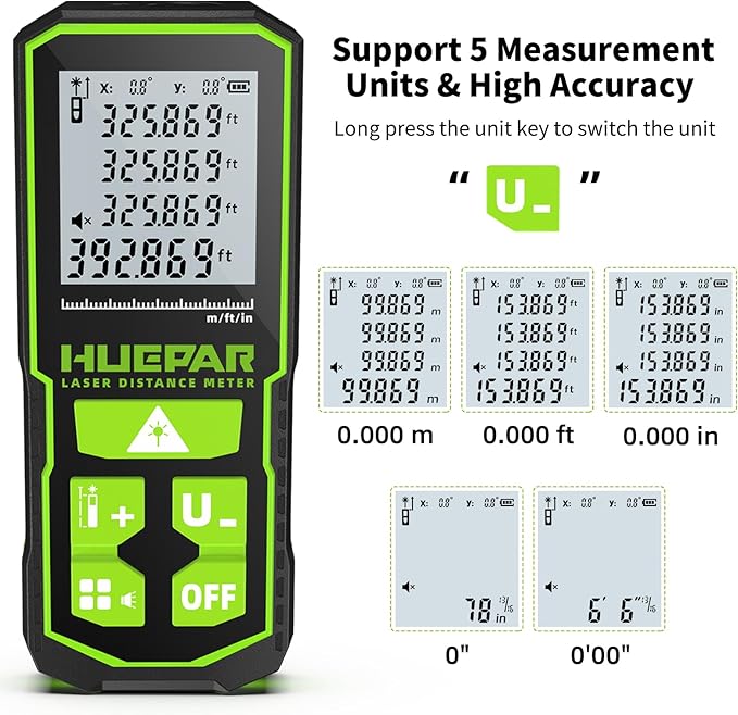 393FT Professional Green Laser Measuring Tool - Image 7