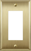 ENERLITES Decorator Switch or Outlet Metal Wall Plate, Stainless Steel Outlet by Enerlites