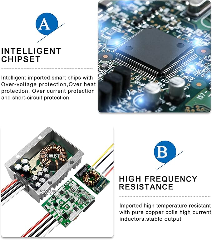 DC DC 12V to 19V 28A Step-up Module, Boost Converter 9V-13V to 19V Voltage - Image 6