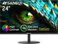 SANSUI Computer Monitor 24 inch Eye Care 1080P Display HDMI, VGA Ports by SANSUI