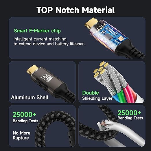 right angle USB-C Cable 3.3FT Compatible - Image 6