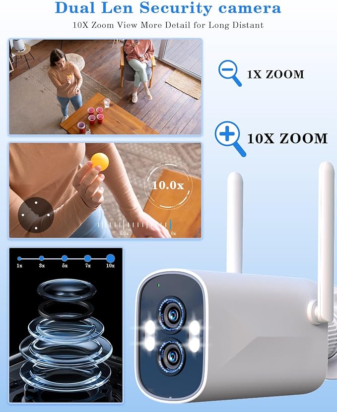 ZHXINSD Home Wireless Security Camera System - Image 2