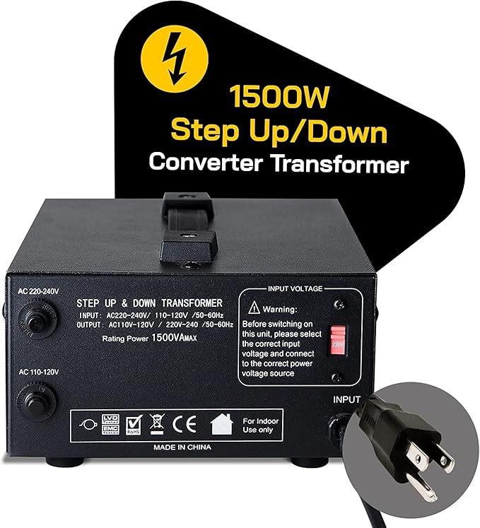 ELC T Series 1500+ Watt Voltage Converter Transformer - Image 2