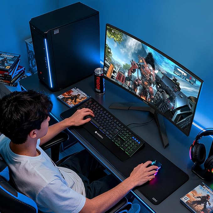 KOORUI 27 Inch Curved Gaming Monitor, Full HD 1080p 1500R 180Hz Computer Monitor - Image 9