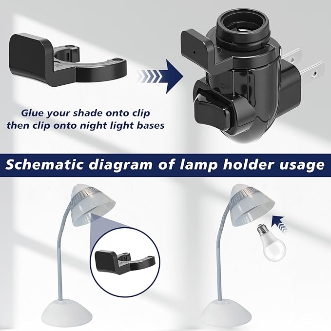 Tuanse 10 Sets Plug in Night Light Module Night Light Base - Image 5