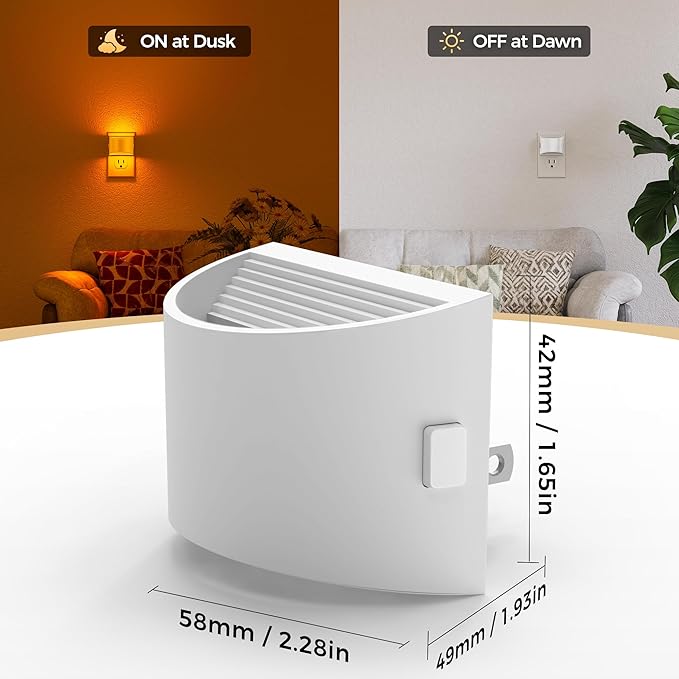 DORESshop LED Night Light, Night Lights Plug into Wall, 3 Level Brightness - Image 5