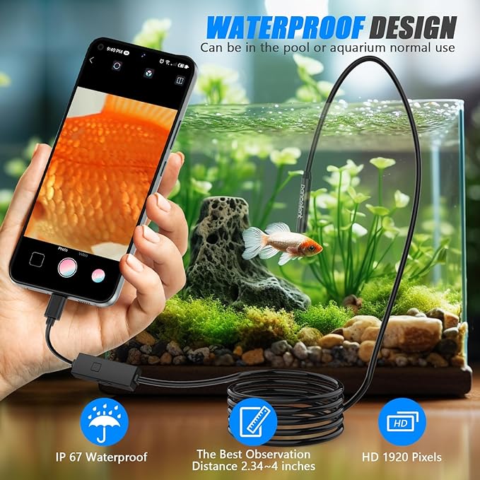 1920P Snake Inspection Borescope, Pancellent Type C Endoscope, Scope Camera - Image 5