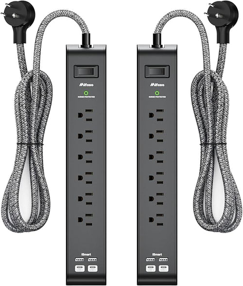 15FT Power Strip Surge Protector by Mifaso