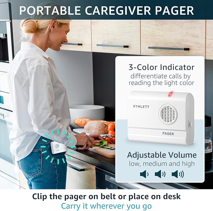 SYNLETT Bed Alarm Caregiver Pager - Image 3
