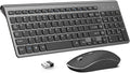 JOYACCESS Wireless Keyboard and Mouse, 2.4G Ergonomic and Slim Wireless by JOYACCESS