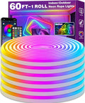 SINLEY Led Neon Rope Lights 60FT, Control by Unknown