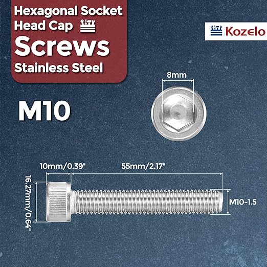 Kozelo 8pcs Socket Head Cap Screws - Image 2