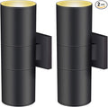 wowlite Modern Outdoor Wall Lights, Up and Down Lights Wall Mount Cylinder by wowlite