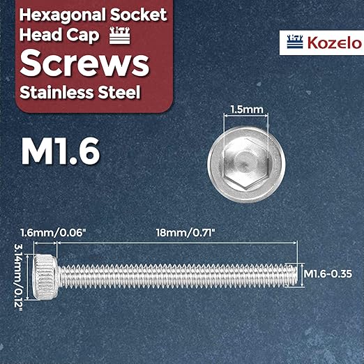 Kozelo 30pcs Socket Head Cap Screws - Image 2