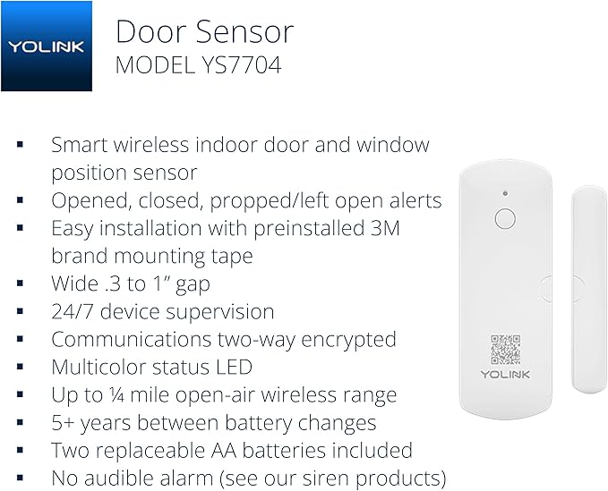 YoLink LoRa Smart Door Sensor Starter Kit: SpeakerHub Audio Hub & Door Sensor - Image 2