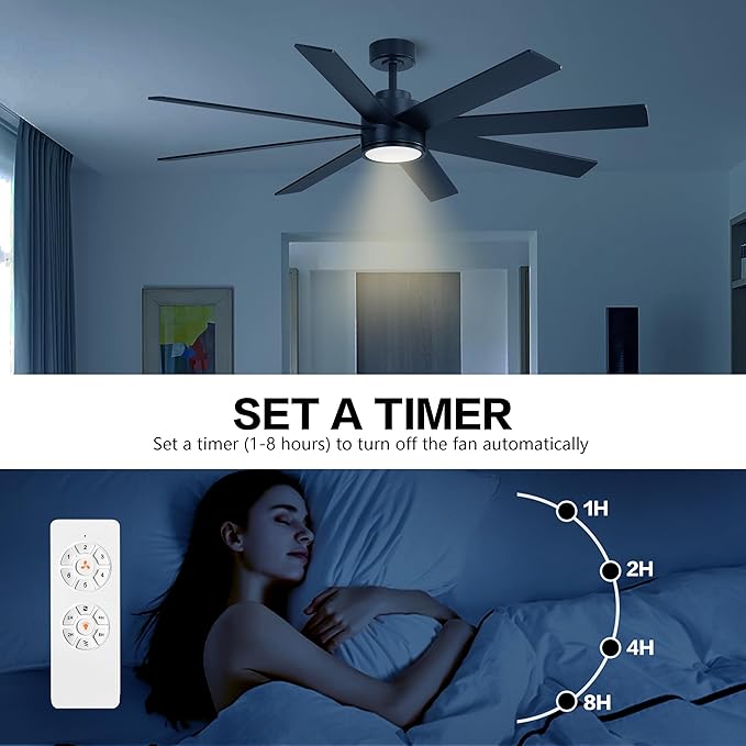 WINGBO 60" Large DC Ceiling Fans - Image 8