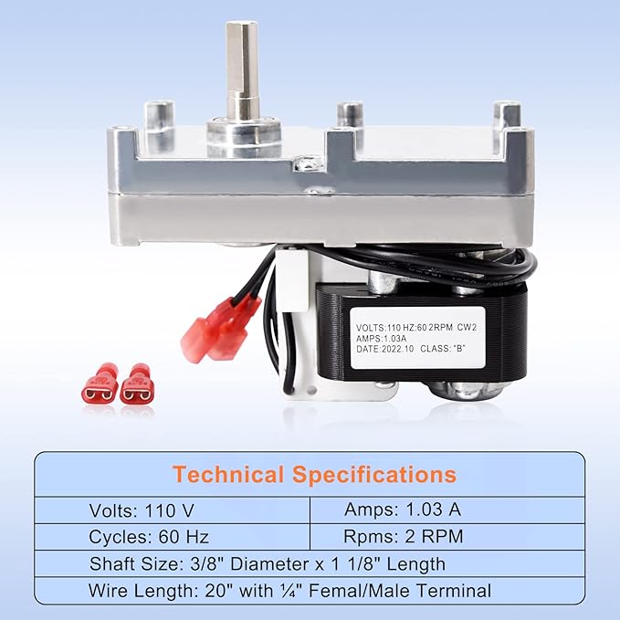 Criditpid Replacement KS-5010-1010 Auger Motor - Image 2
