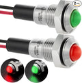 ZGSZJHF 8mm Indicator Light 0.31" Waterproof IP67 Metal Stainless Steel Signal by ZGSZJHF