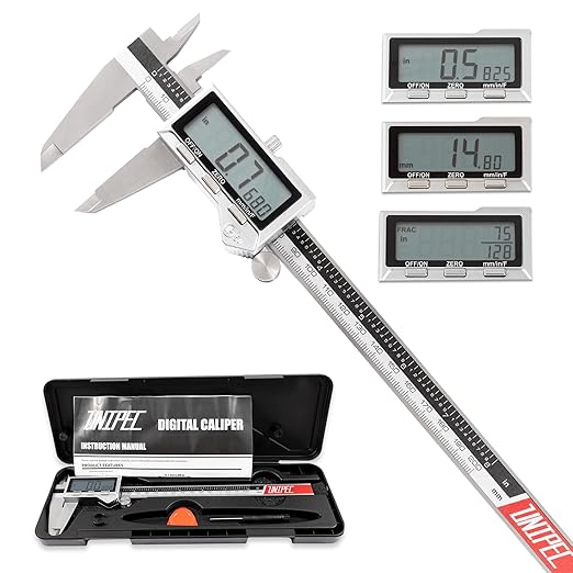 Unipec 8 Inch/ 200mm IP54 Grade Stainless Steel Digital Caliper & Stainless by UNIPEC