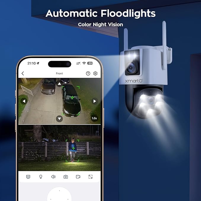 xmartO 2-in-1 QHD WiFi Home Security Camera - Image 8