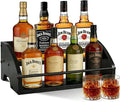 Wooden Liquor Bottle Display Shelf, Coffee Syrup Rack Organizer, 2 by STAEVER