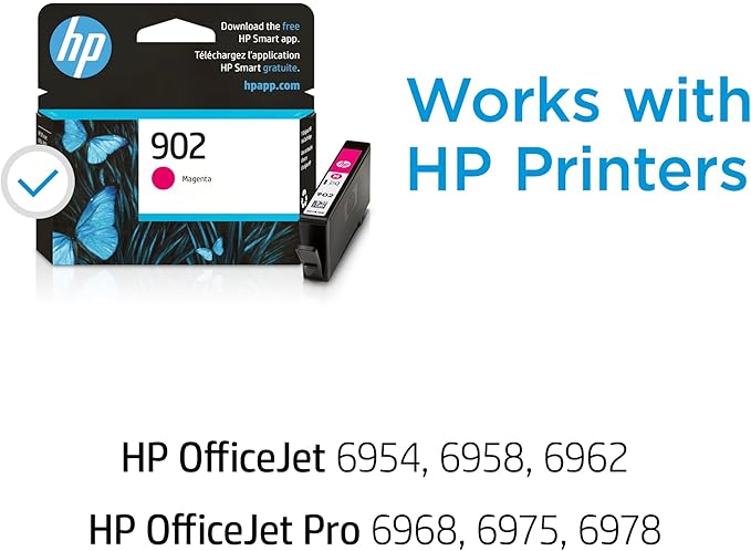 HP 902 Magenta Ink Cartridge | Works OfficeJet 6950, 6960 Series, OfficeJet Pro - Image 2