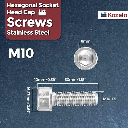 Kozelo 6pcs Socket Head Cap Screws - Image 2