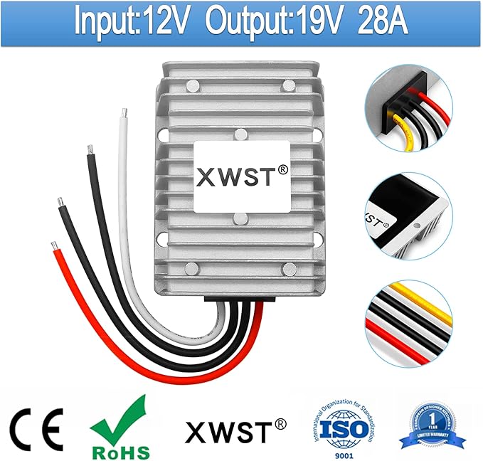 DC DC 12V to 19V 28A Step-up Module, Boost Converter 9V-13V to 19V Voltage - Image 2
