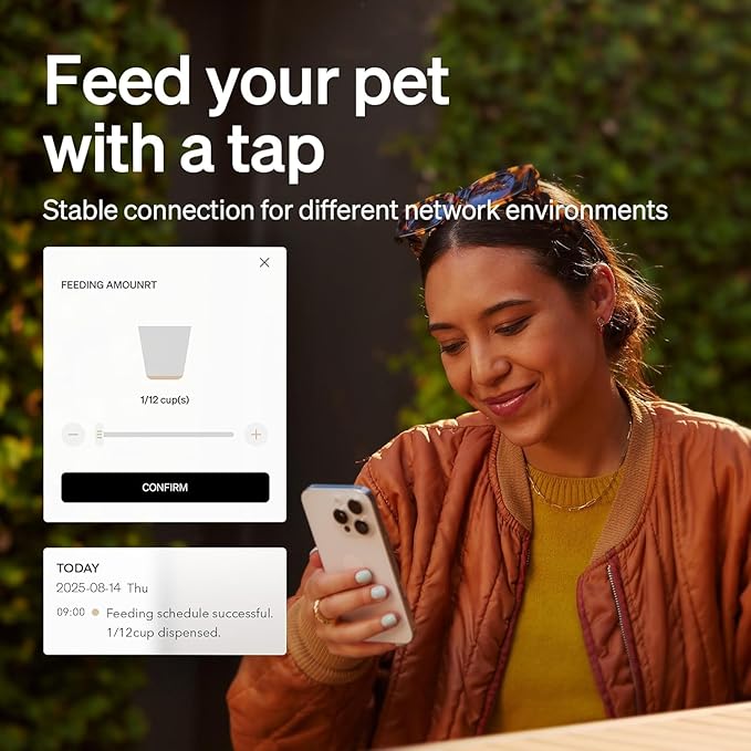 PETLIBRO Automatic Multiple Cats Feeder, 5G WiFi Automatic Dog Food Dispenser - Image 2