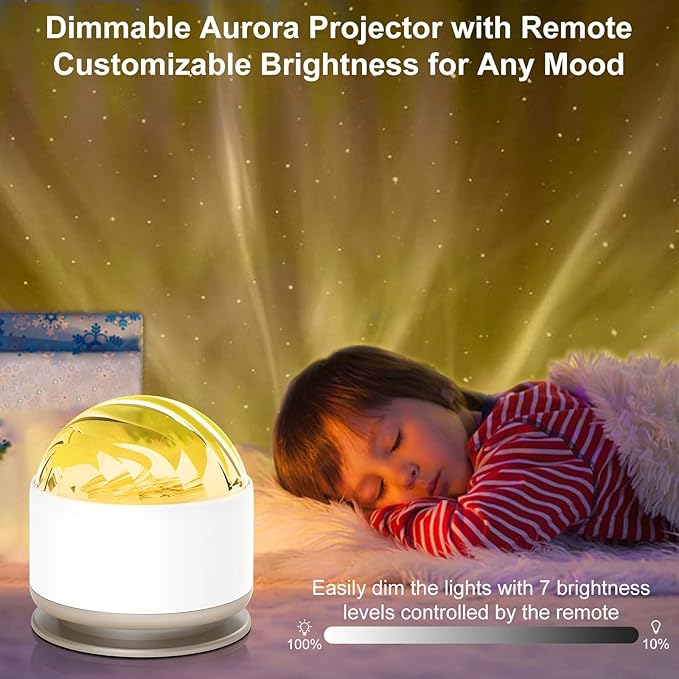 HUMIIEYE Northern Lights Projector, 16 Light Color Aurora Night Light Projector - Image 5
