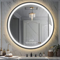 Wall-Mounted Round Bathroom Mirror by LIGHTINGUPYOURBEAUTY