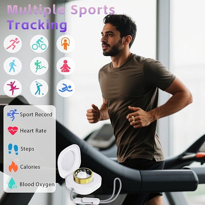 Fitness Tracker Ring for Men Women – Smart Health Ring - Image 9