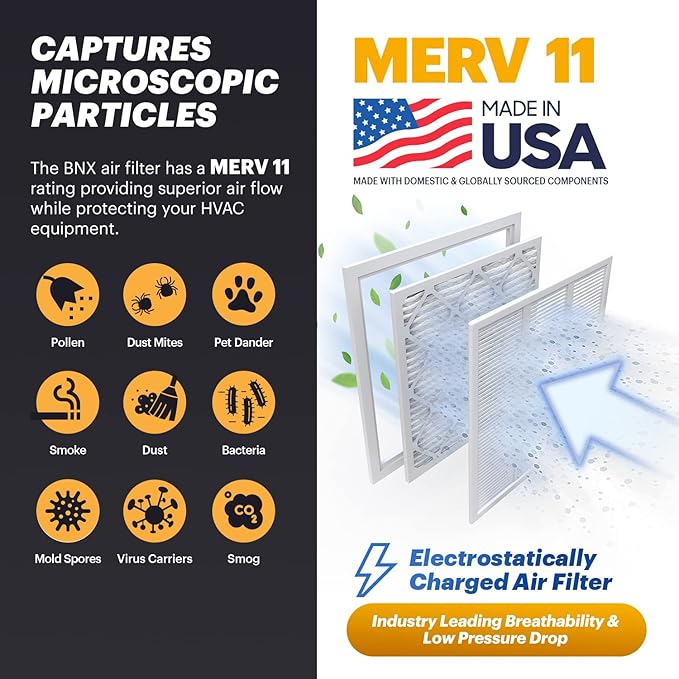 BNX TruFilter 20x23x1 Air Filter MERV 11 - Image 2