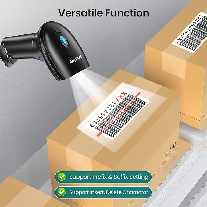Anyeast 2D 1D Barcode Scanner : USB Wired Inventory QR Scanner - Image 8
