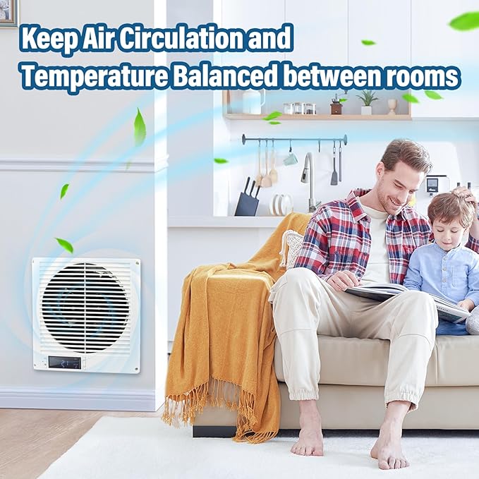 Feeligivin 20W 8” Room to Room Fan 10-Speed RC Two-Way Reversible Airflow - Image 9