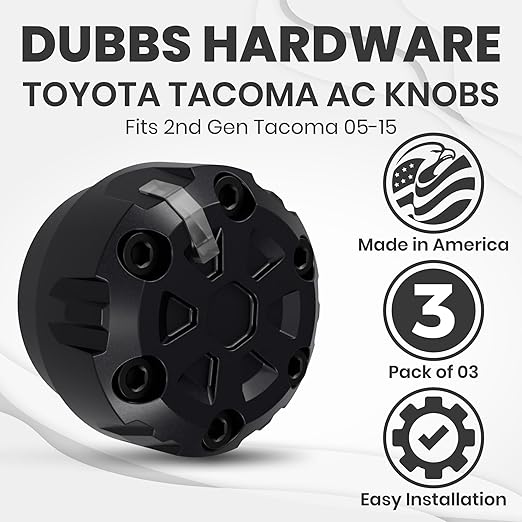 2nd Gen Tacoma Accessories AC Knob Upgrade - Image 3