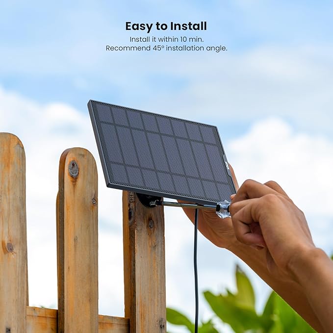 ieGeek Solar Panel for Wireless Outdoor Security Camera, Compatible - Image 5