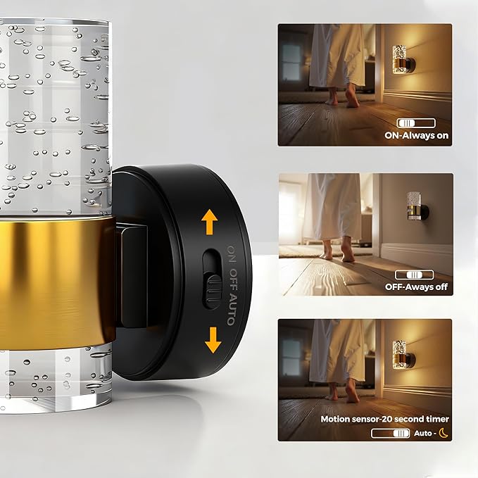 L LOHAS LED Motion Sensor Night Light, 2 Pack Wireless Rechargeable Wall - Image 2