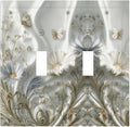 Bvtewkhz Boho Floral Wild Flower 2 Gang Double Toggle Decorative Light Switch by Unknown