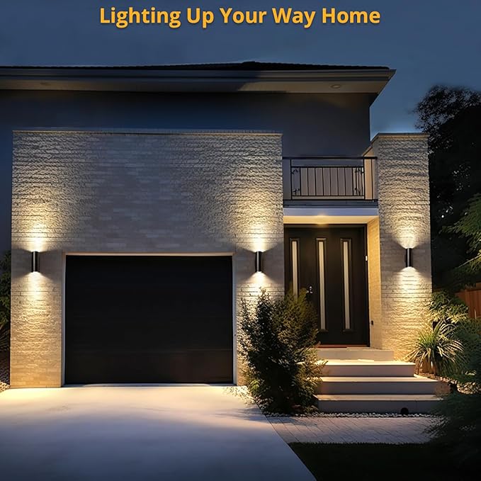 wowlite Outdoor Wall Light, Exterior Lighting, Matte Black Waterproof Wall - Image 5