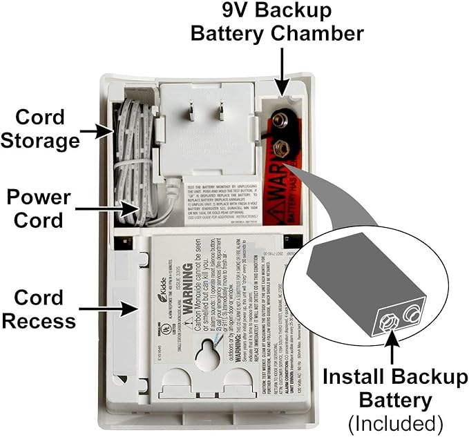 Kidde Carbon Monoxide Detector, Plug In Wall - Image 8