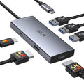USB C Docking Station Dual HDMI Monitor 4K 60 Hz USB C to Dual HDMI Adapter by HODO