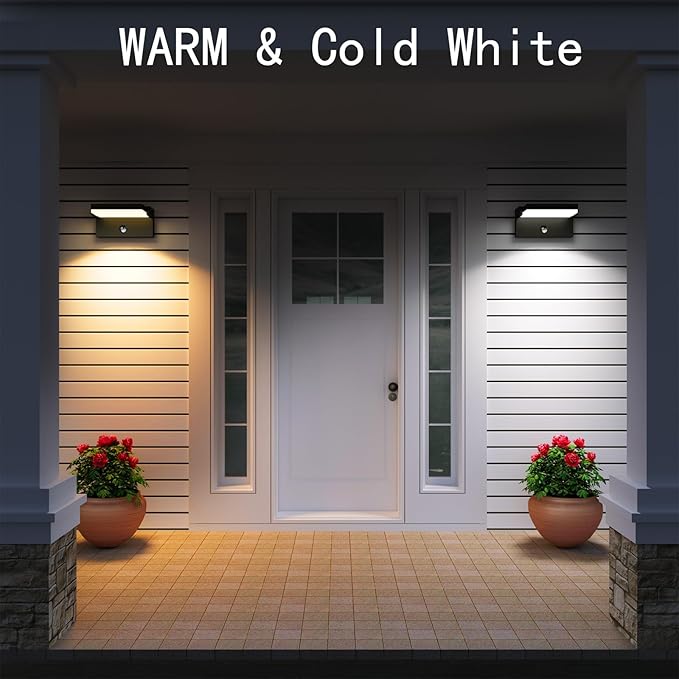 WISELUME 60W LED Outdoor Wall Light – 360° Adjustable Head, Motion Sensor - Image 3