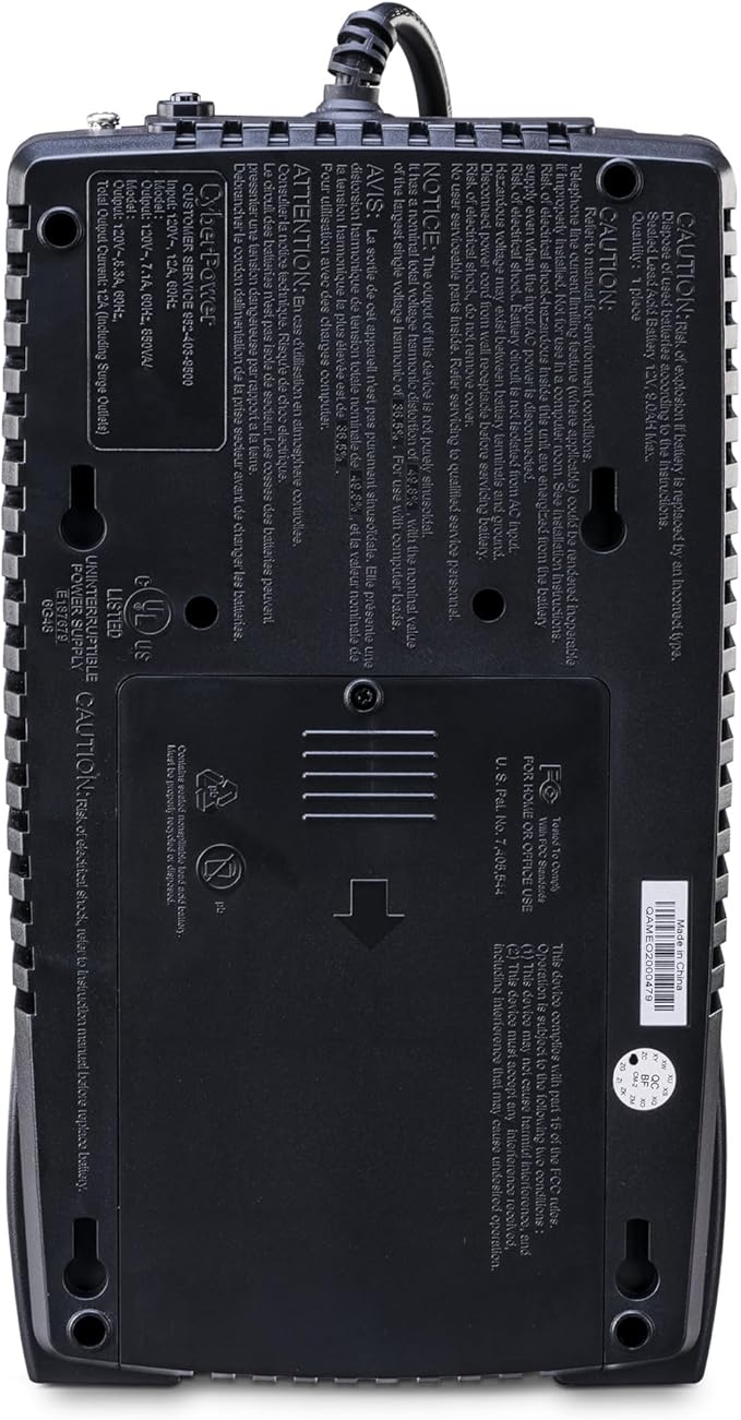 CyberPower EC850LCD Ecologic UPS Battery Backup and Surge Protector, 850VA/510W - Image 4