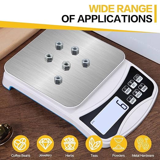 Digital Lab Scale 5000g x 0.1g LCD Display Analytical Balance Jewelry Scale - Image 4