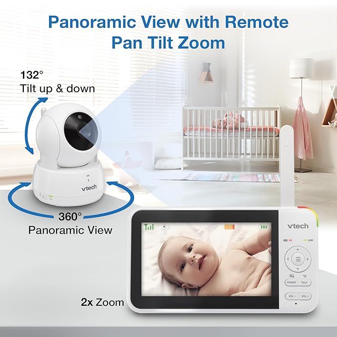 VTech VM924-2 Remote Pan-Tilt-Zoom Baby Monitor - Image 4