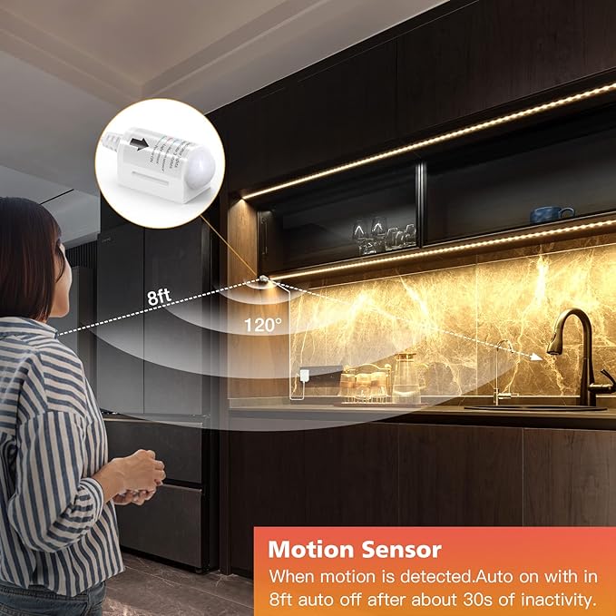 WOBANE LED Strip Lights, Motion Sensor Light Strip - Image 2