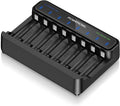 POWEROWL Smart Battery Charger for AA AAA Ni-MH/1.5V Lithium Rechargeable by POWEROWL