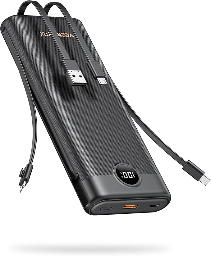 Power Bank 30000mAh, VEEKTOMX 22.5W Fast Charging Portable Charger built in by VEEKTOMX