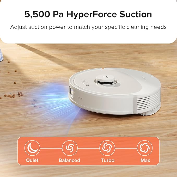 roborock Q8 Max Robot Vacuum and Mop Cleaner, DuoRoller Brush, 5500Pa Strong - Image 7